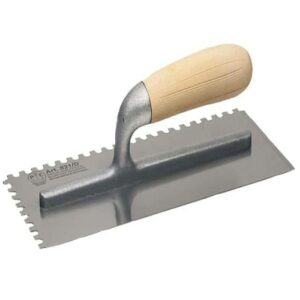 Adhesive Trowel Serrated Edge 6mm Wooden Handle 280mm x 120mm