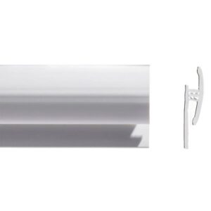 Altro Aluminium p/coated Edge Trim White 2440mm - A853/25