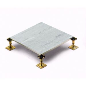 Bathgate BEM600V Raised Floor Panel PSA Medium Grade 600mm x 600mm x 33mm - Polyflor Silver Grey