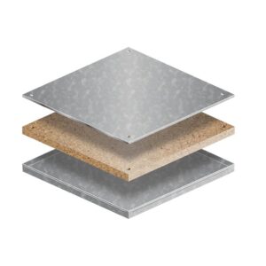 Bathgate BGM600S Raised Floor Panel PSA Medium Grade Steel Encapsulated Bare Panel 600mm x 600mm x 31mm