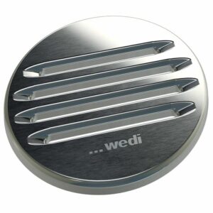 Wedi Fundo Fino 2.2 Stainless Steel Drain Grate 115mm x 115mm x 5mm Round