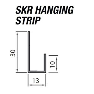 QIC Trims Type SKR Hanging Strip 3000mm