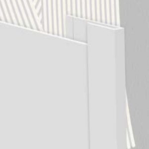Hi-Clad Edge Trim Two Part (J Trim) - Top & Bottom 3000mm Satin White