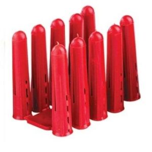 Wall Plastic Plugs Red 6mm (Box of 100)