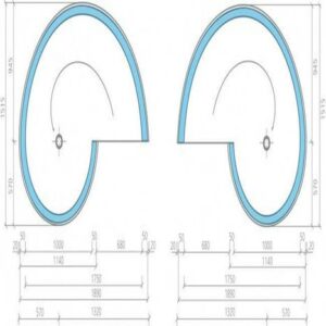 Wedi Fundo Nautilo Libero Extension Collar 1850mm x 1475mm x 500mm