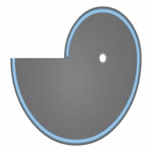 Wedi Fundo Nautilo Floor Element Right Hand 1890mm x 1515mm x 50mm