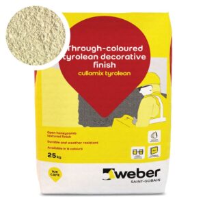 Weber Cullamix Tyrolean Ivory Render 25kg - Pack of 10