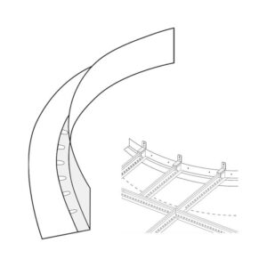 Zentia Armstrong Flexible Perimeter Trim 2500mm x 29mm x 19mm White